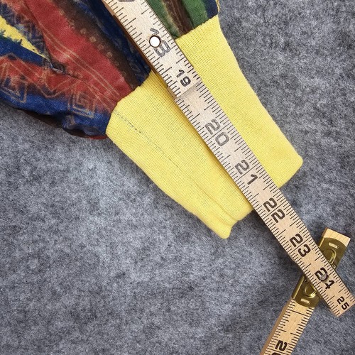 Vintage Jacke Damen groß? Gestreiftes buntes Unikat mit Knopfleiste - Bild 6 von 14