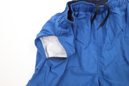 Vintage 90s Woolrich Mens Large Spell Out Above Knee Lined Shorts Baggies Blue - Picture 6 of 13
