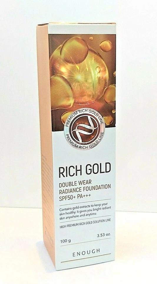 ENOUGH Rich Gold Double Wear Radiance Rejuvenating Foundation SPF50+PA #21 100ML - Image 2 of 4