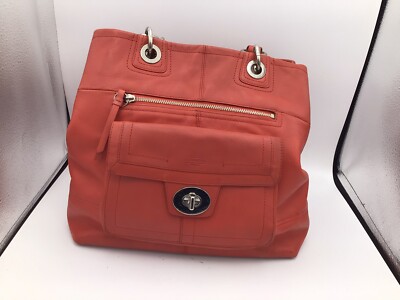 Coach Handbag Coral Hampton Turlock J1373 Z27748 Leather | eBay