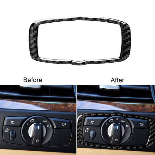 12x Carbon Fiber Interior Decorative Cover Trim For BMW 5 Series E60 2004-2010 - Picture 5 of 11