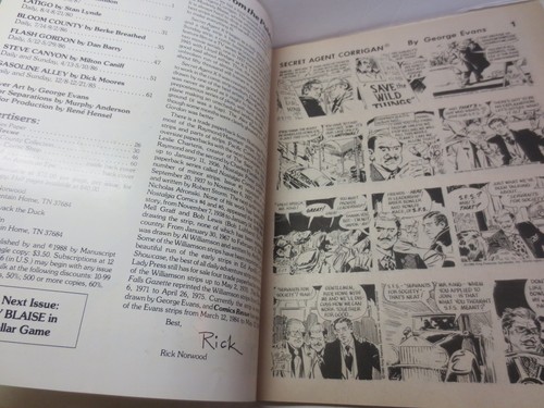 Comics Revue Magazine Vol. 1 No. 25 Falsh Gordon Secret Agent X-9 1988 issue - Imagen 2 de 3