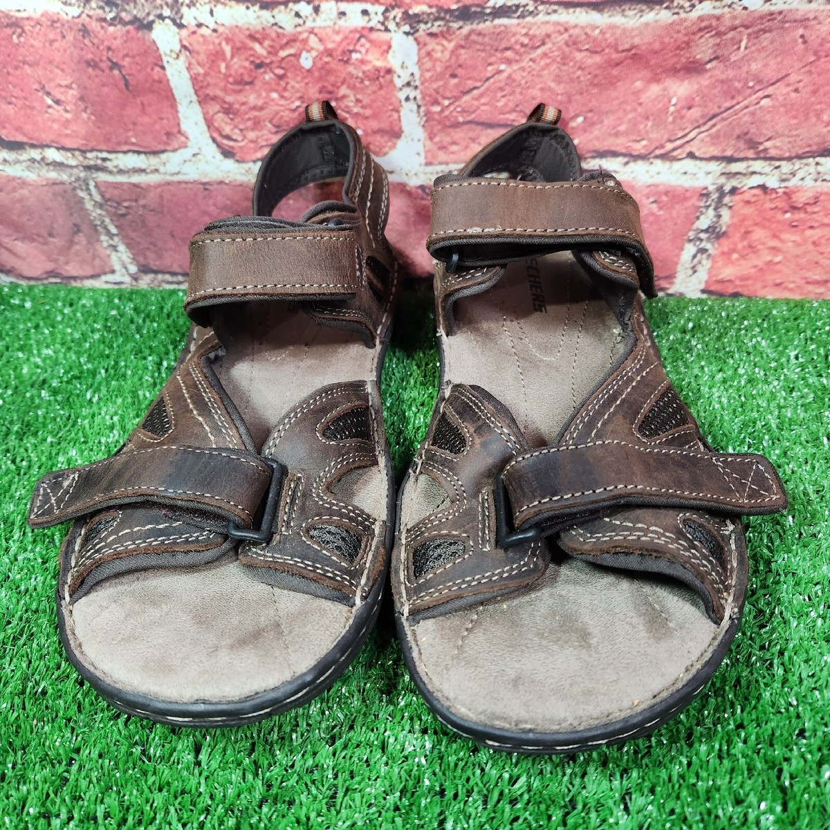 ちーすけ Sz 10 Men's Skechers Brown Sandals SN 62094 | eBay