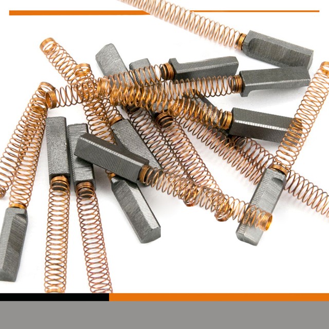 1 X Set of Two Carbon Motor Brushes and Spring, For Kitchenaid Mixers