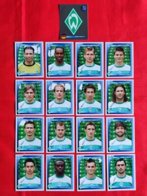 TEAM COMPLETE FIGURINES CHAMPIONS LEAGUE PANINI 2008-09 2009 WERDER BREMA