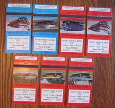 1971 DEWEY SMITH PONTIAC DODGE CAR DEALER MATCHBOOK COVERS: DUNNVILLE, ONTARIO C