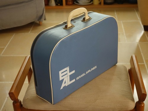 Rare vintage EL AL אל על Israel Airlines air crew suitcase - Afbeelding 10 van 12