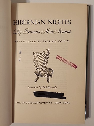 Hibernian Nights by Seumas MacManus introduced by Padraic Colum Illustrated - Picture 7 of 8