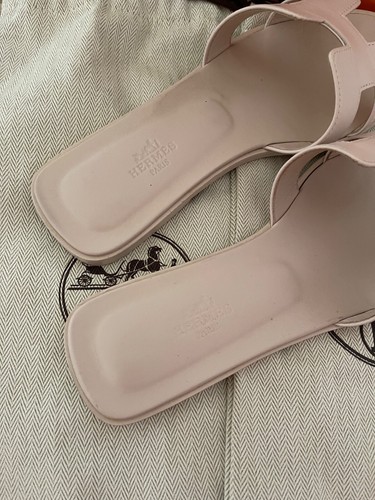 Original Hermés Oran Sandalen light Rose - Bild 5 von 13