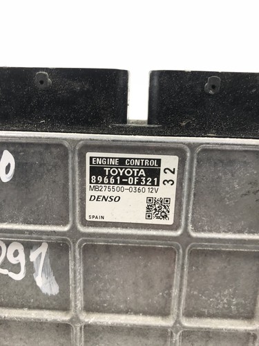 TOYOTA VERSO S P12 Engine Control Unit ECU 89661-0F321 2012 22544821 - Picture 4 of 4