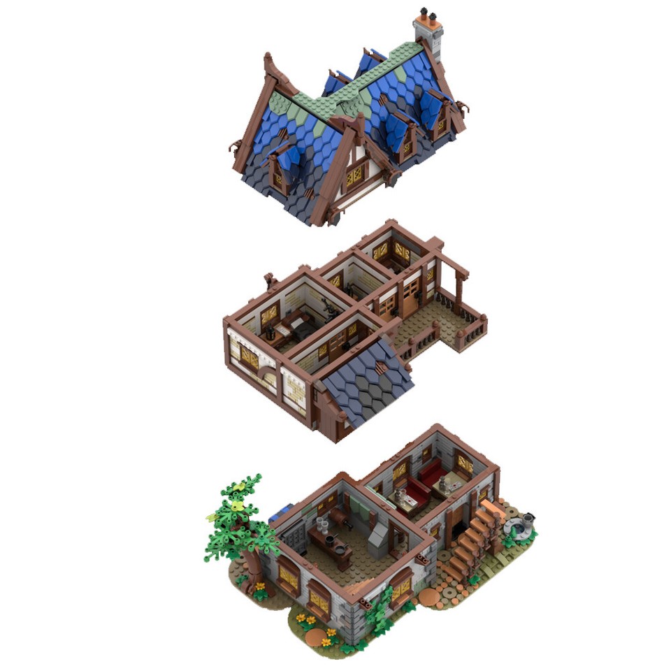 Set ZITIANYOUBUILD Ville Médiévale – 2164 Pièces – Au Choix Parmi 5 Bâtiments