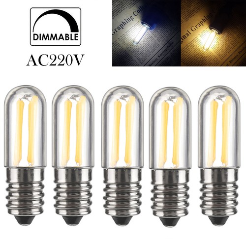 E14 E12 Led Refrigerator Bulb Lamp 220v Fridge Light 1w 2w 4w Filament Dimmable
