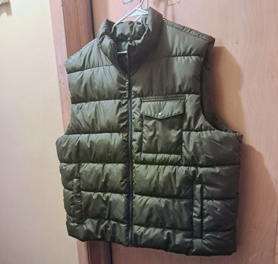  NEW MEN'S  OLD NAVY QUILTED  PUFFA VEST GREEN   XXXL