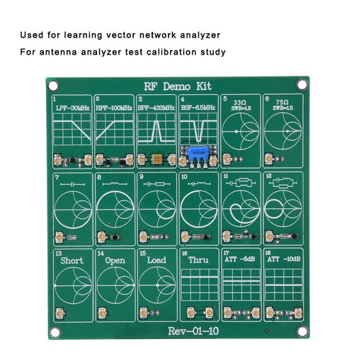 Kit de demostración de sondas RF módulo de prueba de RF nanoVNA RF analizador vectorial filtro de placa - Imagen 5 de 9