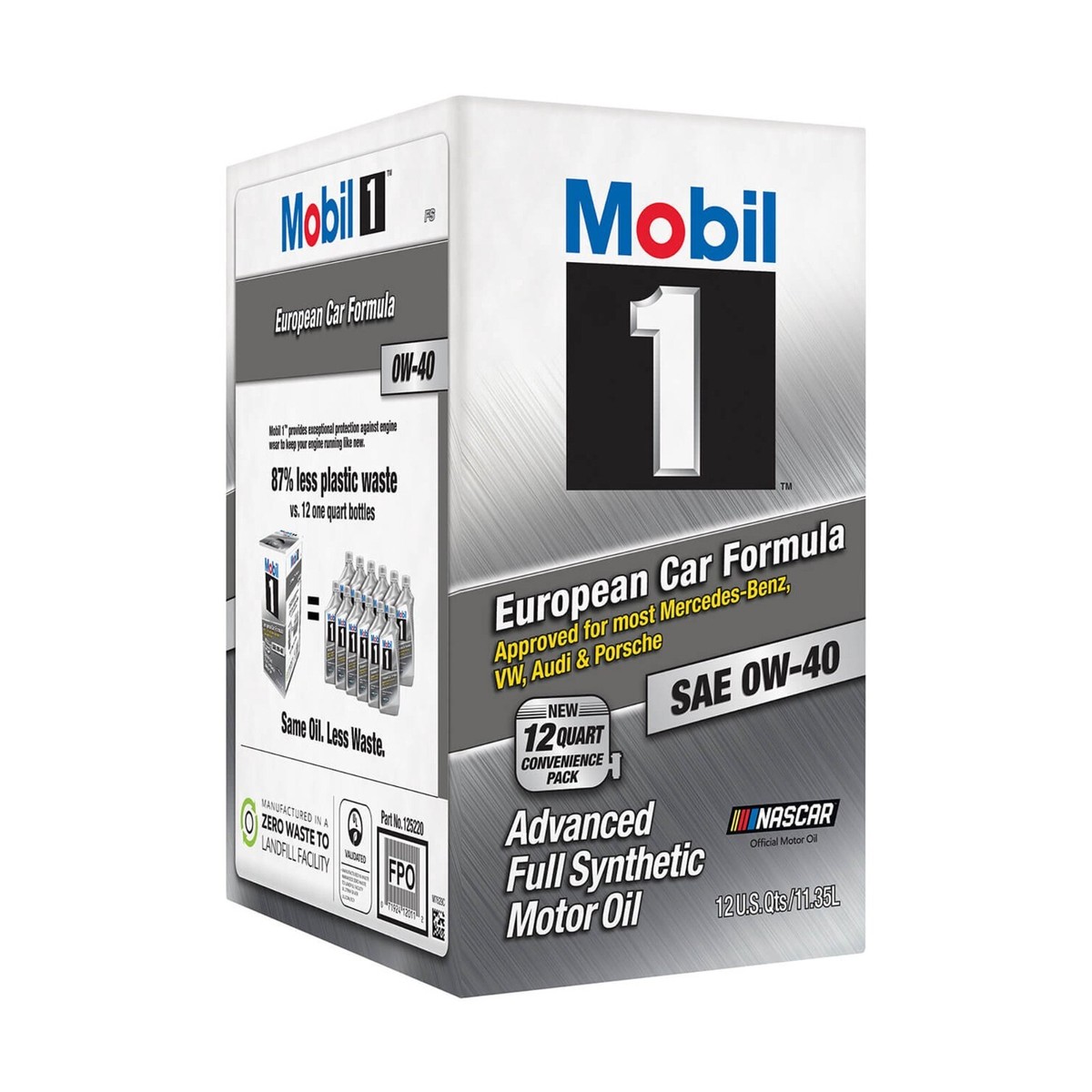 Mobil 1 FS European Car Formula Full Synthetic Motor Oil 0W-40 12