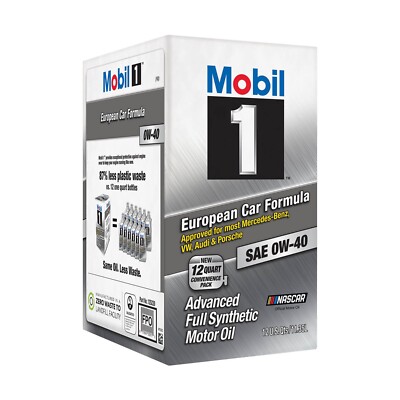 Mobil 1 FS European Car Formula Full Synthetic Motor Oil 0W-40 12 qt Mercedes