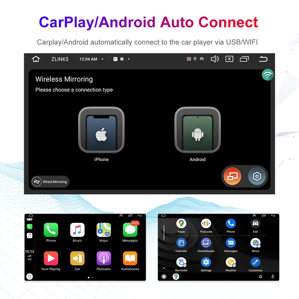 7" Carplay Autoradio Android 15 Für VW SKODA PASSAT BORA POLO SHARAN JETTA MK4 - Bild 3 von 4
