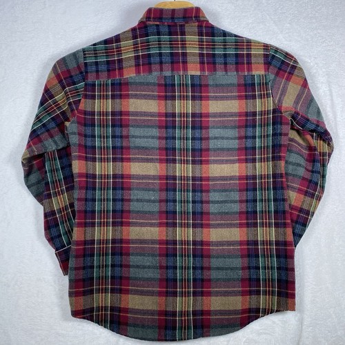 Vintage Sutter & Grant Herren Langarm Knopfleiste Medium Flanell Hemd Taschen - Bild 3 von 6
