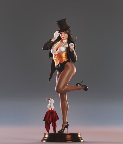 Zatanna 3 Version 1/8 1/6 unbemalt GK Modell 3D Druck Figur Resin Bausatz 25cm 33cm - Bild 4 von 16