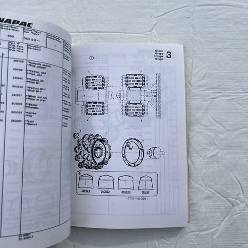 Dynapac CT251 Tamping Compactor Parts Catalog Manual Book - Picture 4 of 10
