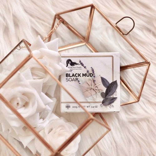 2 Pcs Dead Sea Black Mud Soap bar 100 gr Deep Cleansing Natural With Minerals   - Bild 3 von 10