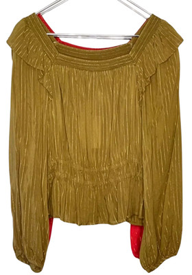 2 New UNIVERSAL THREAD L PEASANT TOP COCONUT H + M OJAI GINGER SET NWT PRIORITY