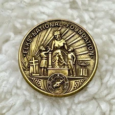 Vintage Elks National Foundation Tie Tack Service Pin .75"