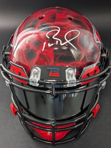 Tom Brady Signed New England Patriots Authentic Custom Speed Helmet AUTO TriStar