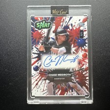 2024 Wild Card Splat Baseball Pre Rookie Card PRC Auto 1/1 - Chase Meidroth