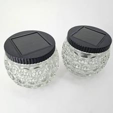 TWO Solar Lantern Exhart Light LED Waterproof Yard Outdoor Patio Garden Lights