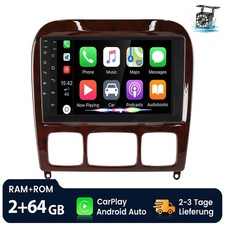 9" Android 15 GPS Navi f&uuml;r Mercedes Benz S-Klasse W220 Autoradio WiFi SWC RDS BT