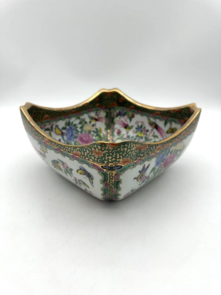 Cuenco chino oriental de porcelana para pájaros Foto 2 de 4