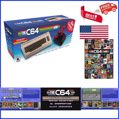 64 Classic Games in Mini Retro Computer with HDMI & USB Ports - Nostalgic Fun