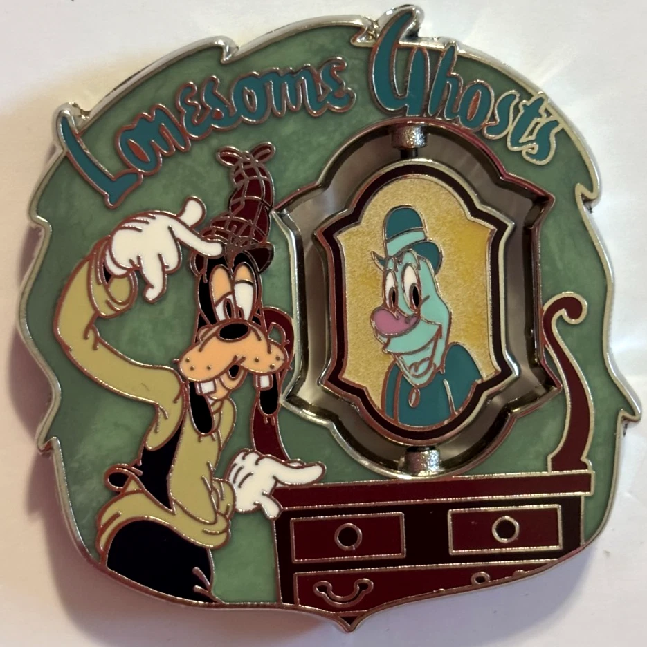 Disney 2010 Have a Laugh Goofy with Lonesome Ghost Spinner Pin LE 2000 - Изображение 3 из 4