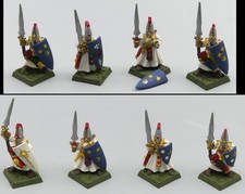 8x WARHAMMER FANTASY HIGH ELF SHADOW WARRIORS HOCHELFEN SCHATTENKRIEGER METALL