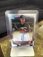 2025 Bowman Chrome Santiago Leon 1st Bowman Auto #CPA-SL Minnesota Twins
