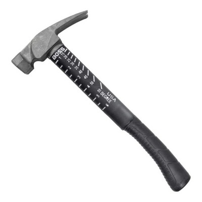 Boss Hammer 16 oz Ti64 Titanium Hammer, Poly Fiberglass Handle | Smooth Face,...