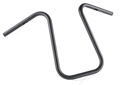 Lenker ''The Big Boss'' 720x410mm zum Spannen ''1'' (25,4mm) 3-Loch schwarz TÜV