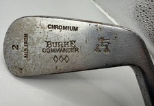 Burke Commander 2 Mid Iron Chromium Hickory Shaft Vintage