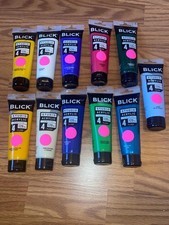 Lot of 11 BLICK Studio Acrylic Paint 4 oz each Different Colors Brand NEW