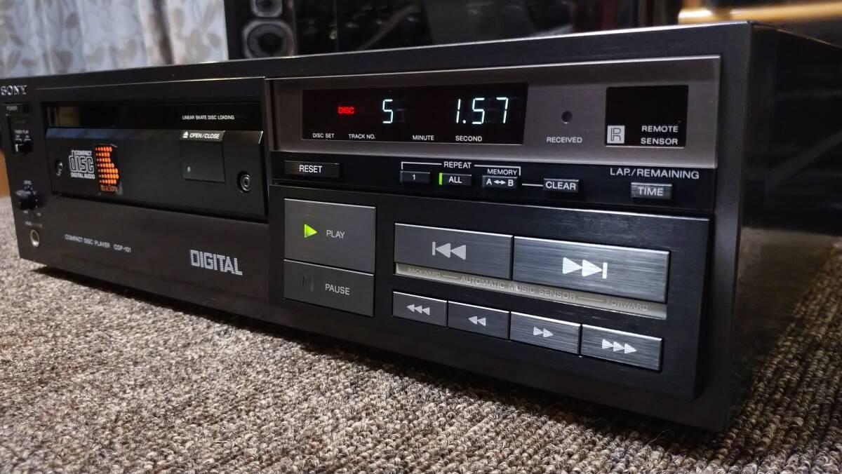 SONY CDP-101 The First CD Player Overhauled Rare Operation