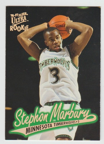 STEPHON MARBURY 1996-97 Fleer Ultra GOLD MEDALLION #G-66 Rare Rookie SIEHE SCANS - Bild 1 von 2