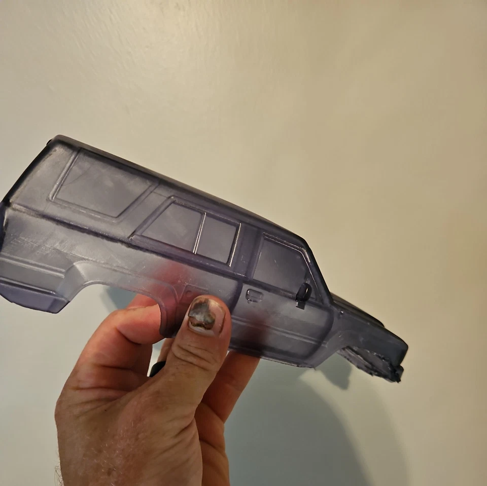 UNPAINTED HARDBODY- Scx 24 136mm Wheelbase 4 Runner Body - Image 2 of 2