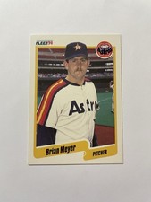 1990 Fleer Baseball Card #232 Brian Meyer Astros