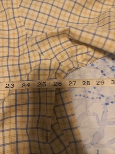 Cabelas Shirt Mens XL/TG Yellow Plaid Button Down Casual 100% Cotton SS - Picture 10 of 10
