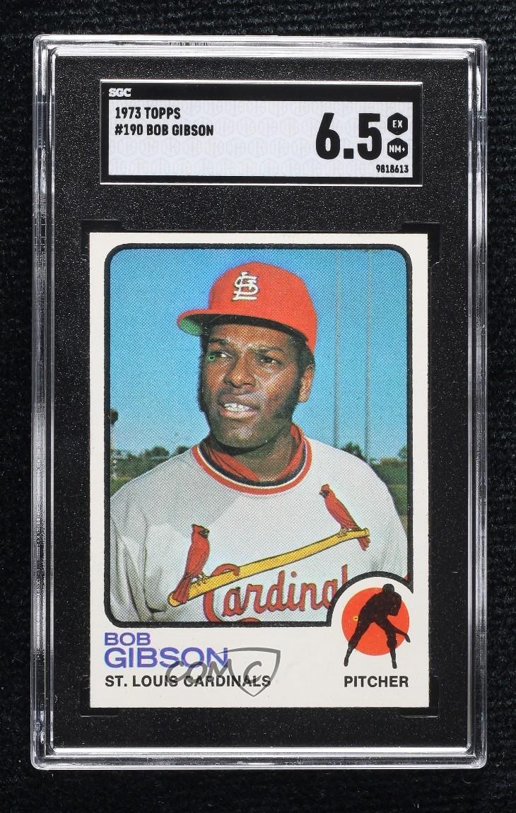 1973 Topps Bob Gibson #190 SGC 6.5 HOF 0w1
