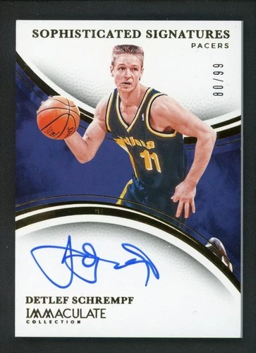2024-25 DETLEF SCHREMPF 80/99 AUTO PANINI IMMACULATE COLLECTION AUTOGRAPHS read