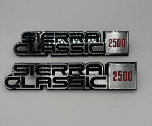 Sierra Classic 2500 2p Fender Nameplate 1984 1985 1986 1987 1988 1989 Emblem - Picture 2 of 3