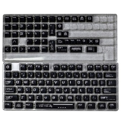 122Keys Keycap Set MDA Profile Black Knight Theme Mechanical Keyboard Keycaps