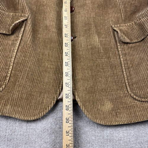 Chaqueta deportiva de pana marrón para hombre talla 42 verdadera vintage años 70 gamuza codo ancho Gales - Imagen 12 de 21
